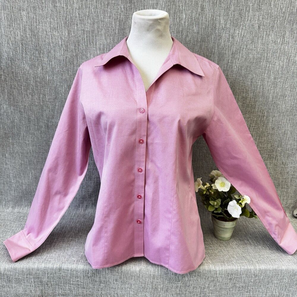 Westbound Gold Label Womens 12 Shirts Button Up Pink Long Sleeve Non Iron NEW